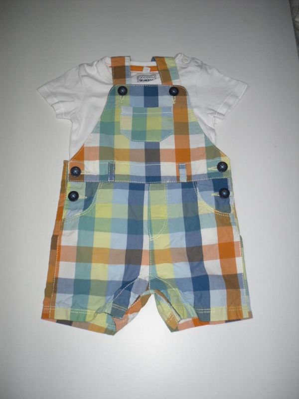 Blue Zoo Baby Coloured Dungaree Set